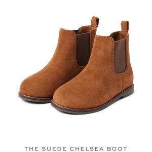 Janie and Jack Suede Brown Chelsea Boot. Toddler 8c